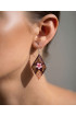 Hand Painted Wooden Earrings